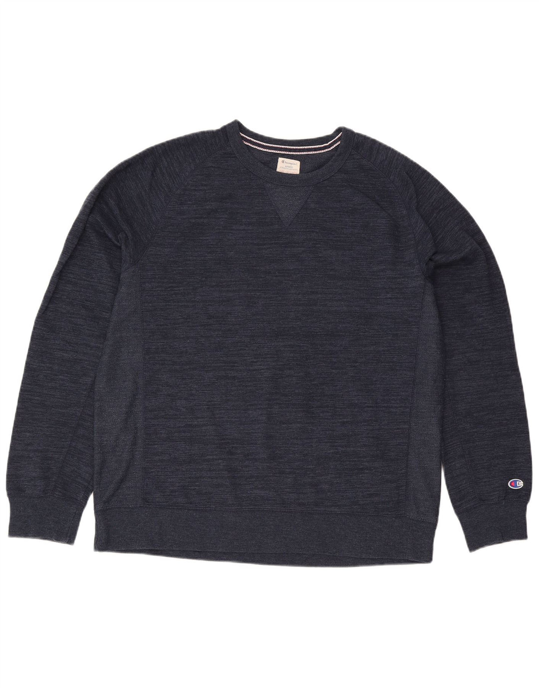 Champion Herren Sweatshirt Pullover 2XL Marineblau gefleckte Baumwolle