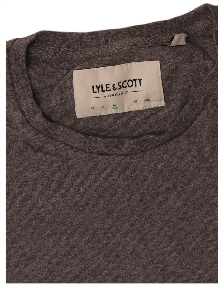 Lyle & Scott Herren T-Shirt-Oberteil aus mittelgrauer Baumwolle