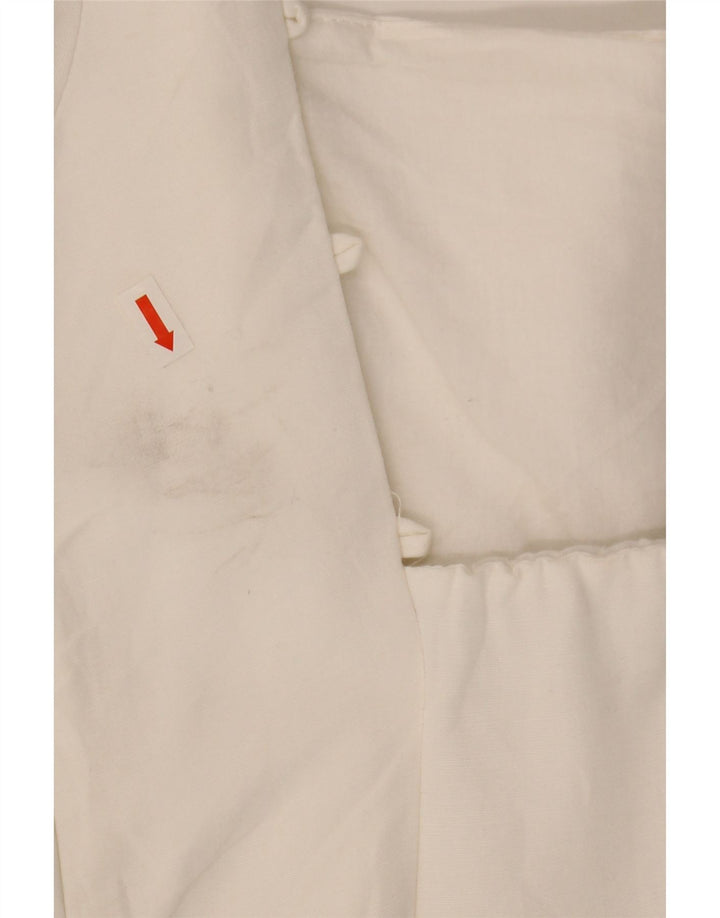 Zara Damen Etuikleid UK 8 Small Weiße Viskose