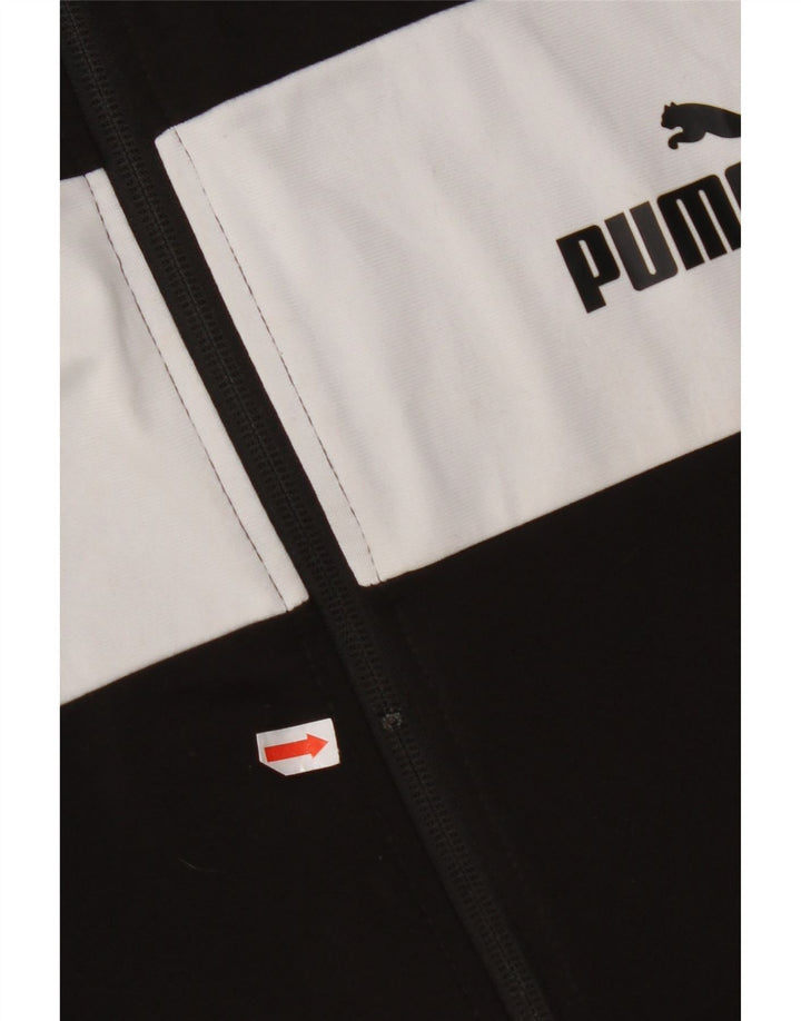 PUMA Herren-Trainingsanzug-Oberteil, Jacke, XL, Schwarz, Colourblock-Polyester