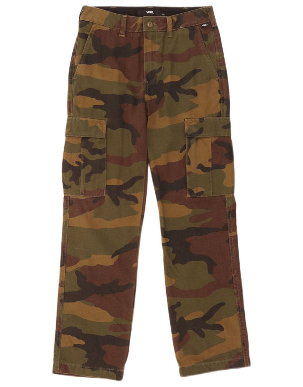 Vans Gerade Cargohose für Jungen, 11–12 Jahre, W26, L27, Khaki-Tarnung