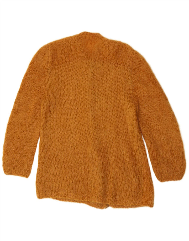 Vintage Damen Cardigan Pullover UK 16 Groß Braun