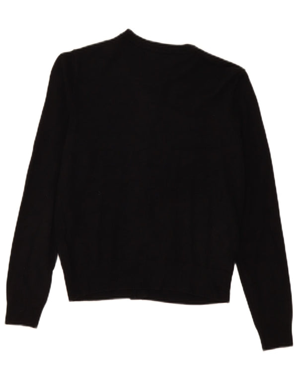 Marks & Spencer Damen-Cardigan-Pullover UK 10 Small Schwarze Viskose