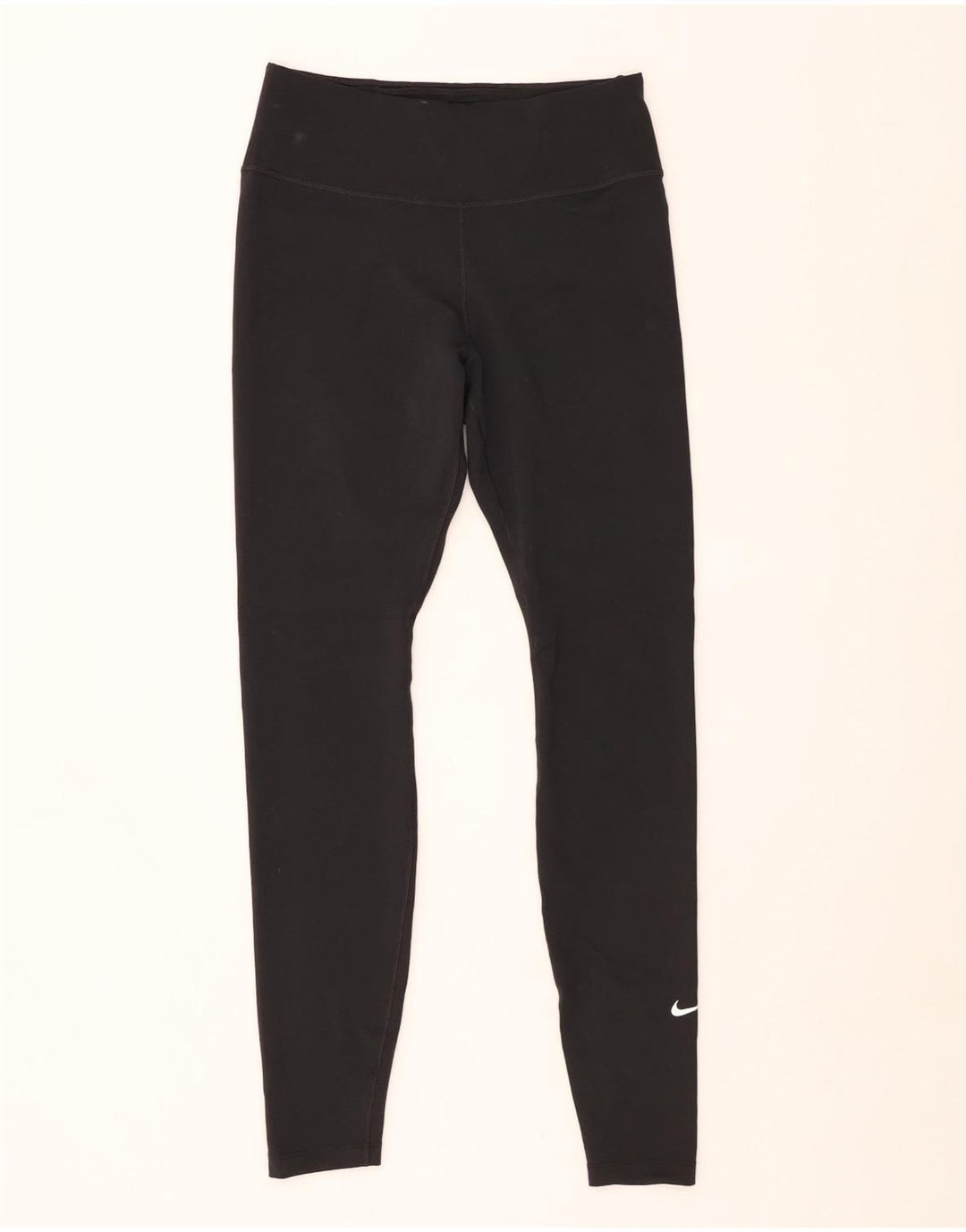 NIKE Damen Dri Fit Leggings UK 12 Medium Schwarz Polyester