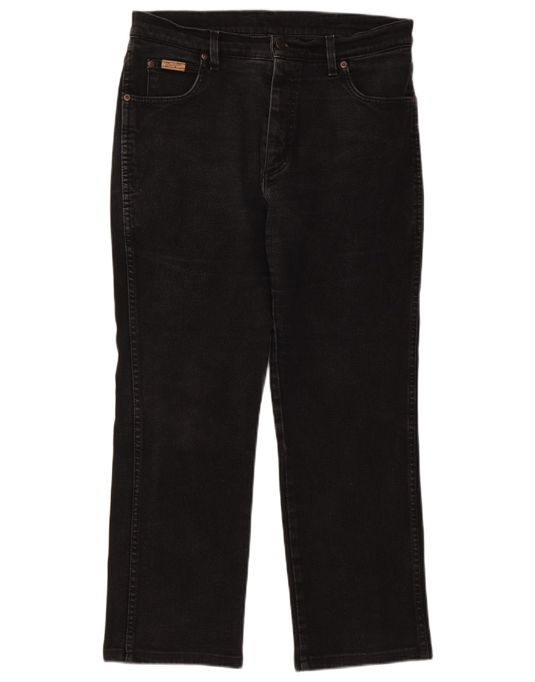 Wrangler Herren Texas Straight Jeans W34 L27 Schwarz