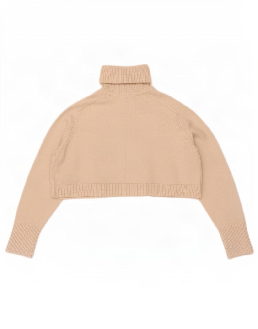Zara Damen Crop Oversized Rollkragenpullover Pullover UK 10 Small Off White