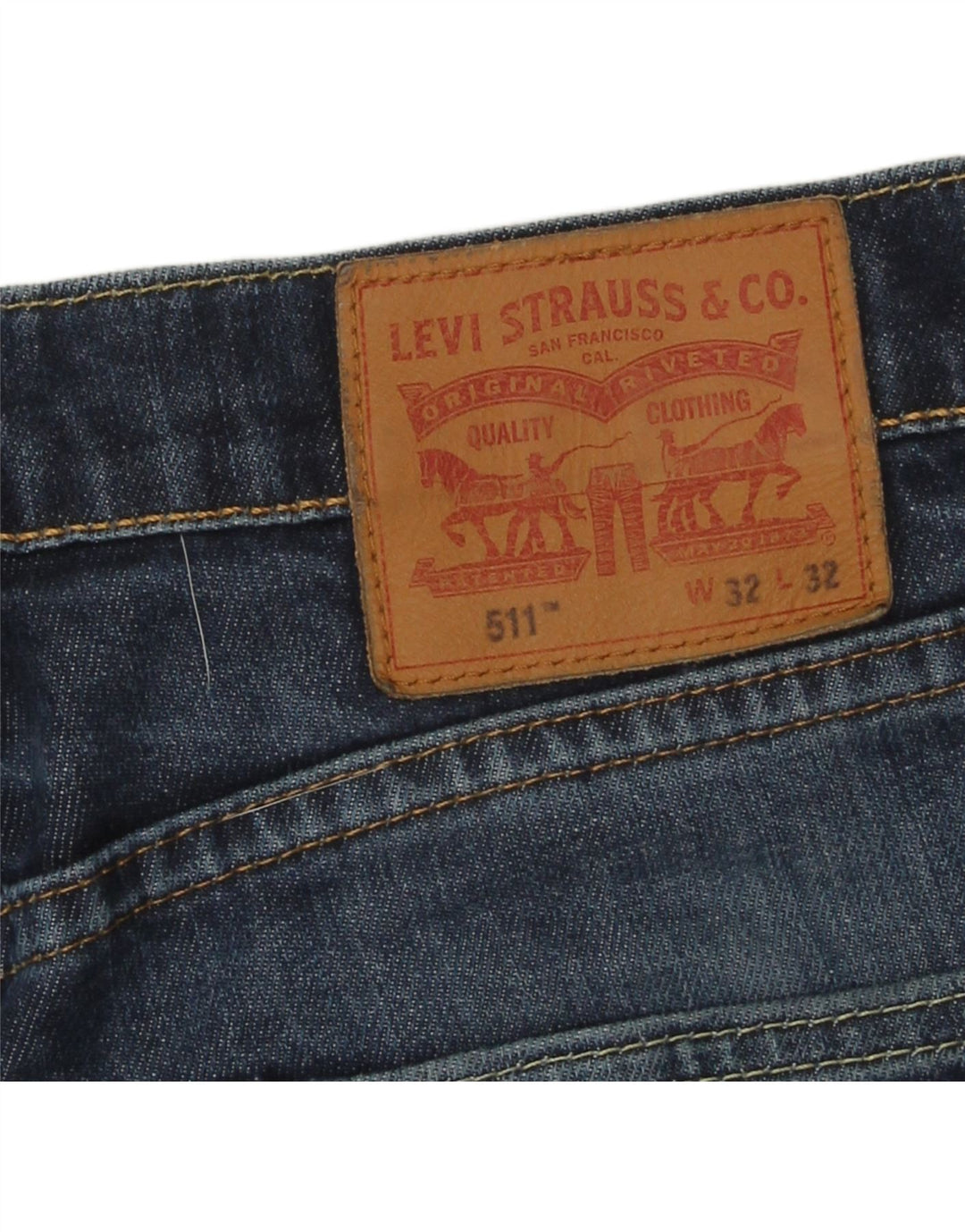 Levi's Herren 511 Slim Jeans W32 L32 Marineblau Baumwolle