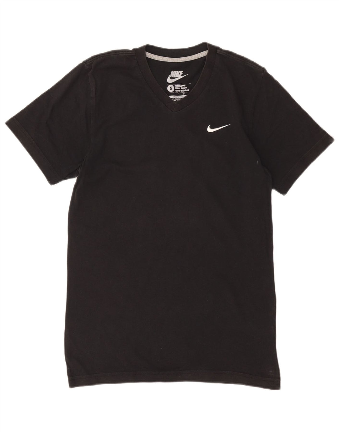 NIKE Herren T-Shirt mit normaler Passform, Größe S, Schwarz