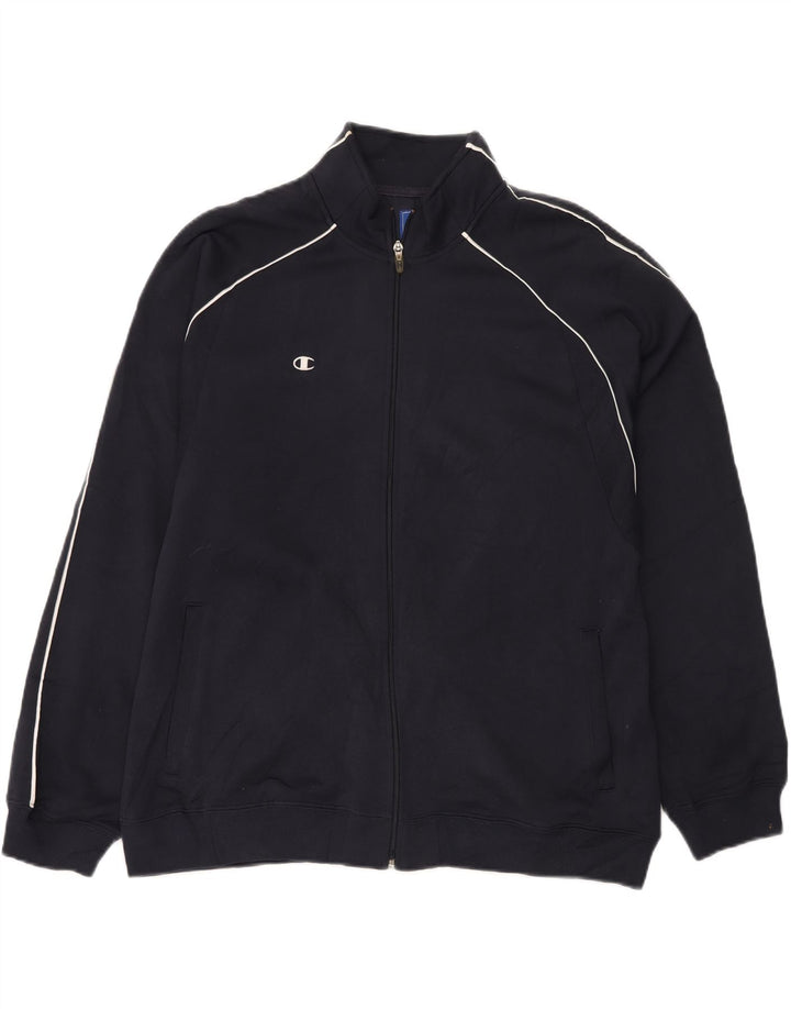 Champion Herren-Trainingsanzug-Top-Jacke, großes marineblaues Polyester