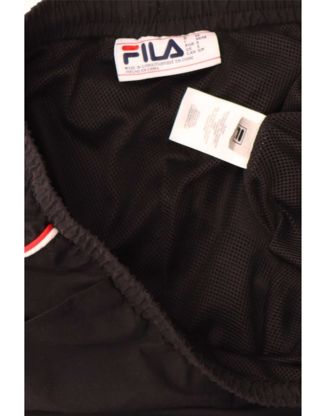 Fila Herren-Trainingshose, Jogginghose, Größe S, Schwarz, Polyester