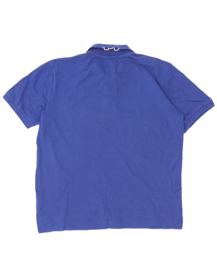 Kappa Herren Poloshirt XL Blau Baumwolle