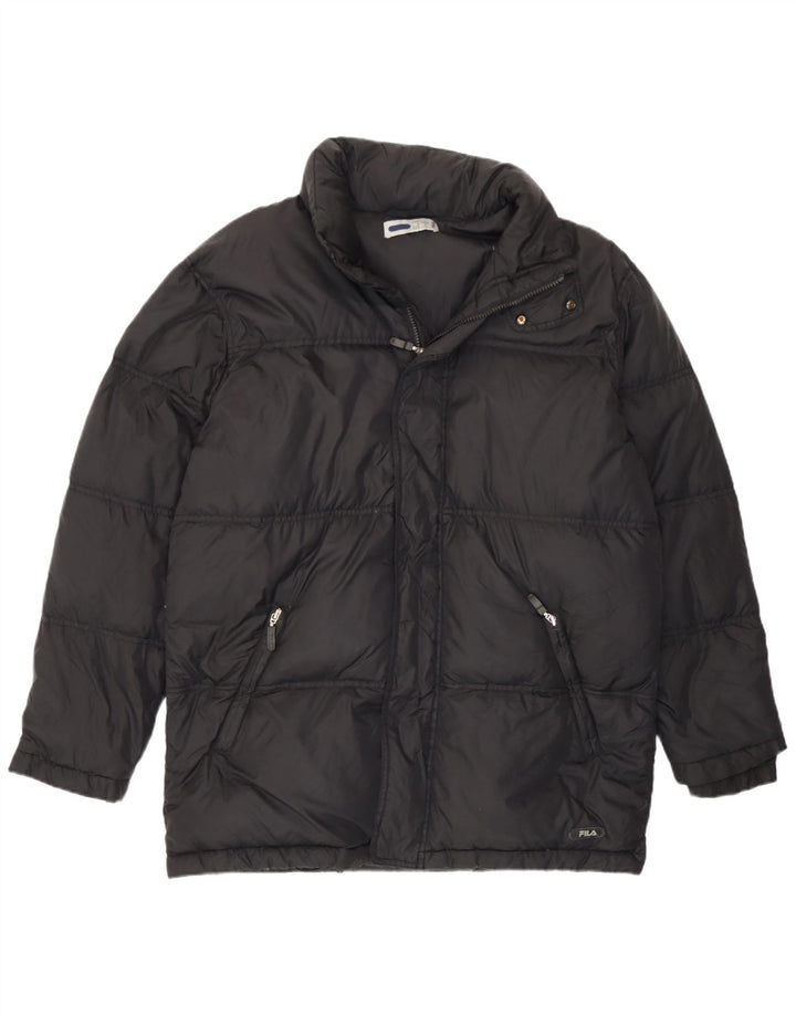 Fila Herren Wattierte Jacke IT 46/48 Medium Schwarz