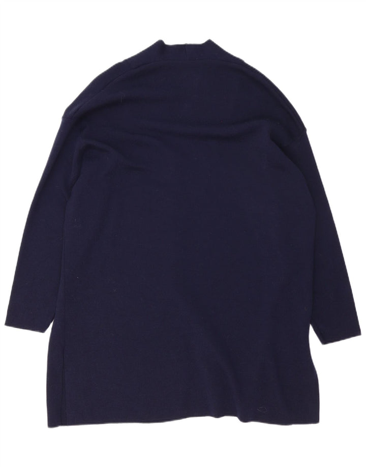Marks & Spencer Damen Longline-Cardigan-Pullover UK 12 Medium Navy Blue