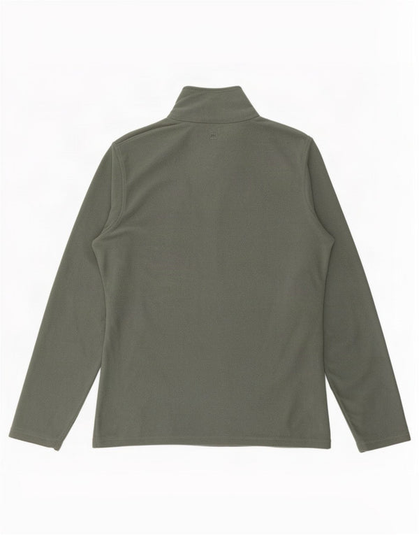 Mountain Warehouse Damen-Fleecepullover mit Reißverschluss am Kragen, UK 14, Mittel Khaki