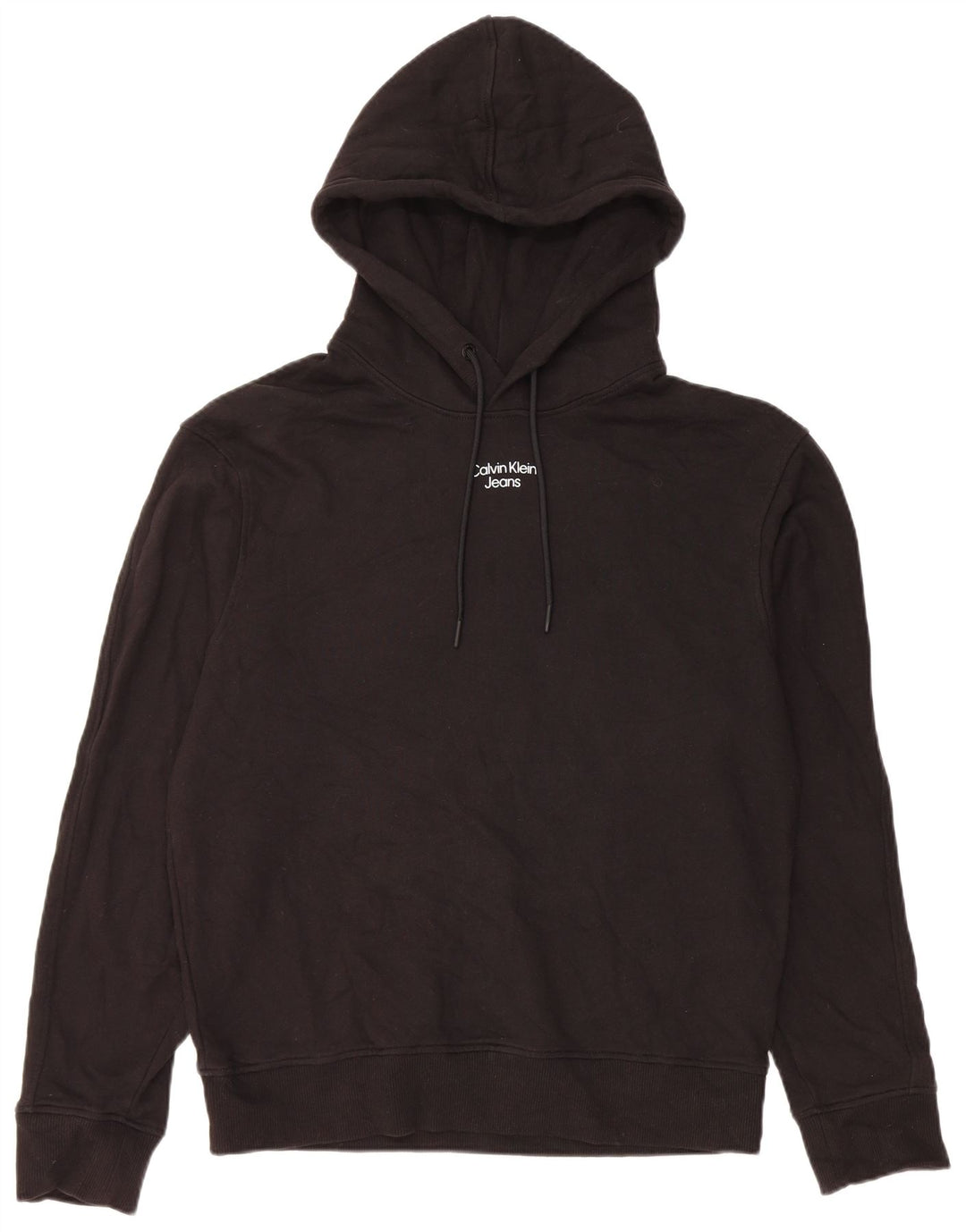 Calvin Klein Jeans Herren Kapuzenpullover Mittelschwarz Baumwolle