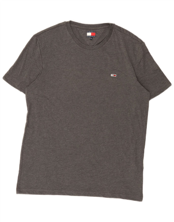 Tommy Hilfiger Herren T-Shirt Top XL Grau Baumwolle