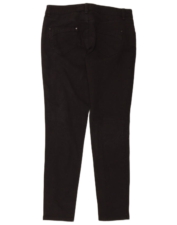 Karen Millen Damen Slim Casual Hose UK 14 Large W32 L30 Schwarz