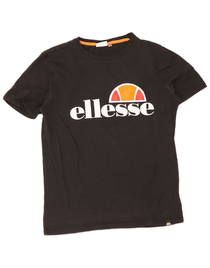 Ellesse Herren-T-Shirt mit Grafik, Größe S, Schwarz