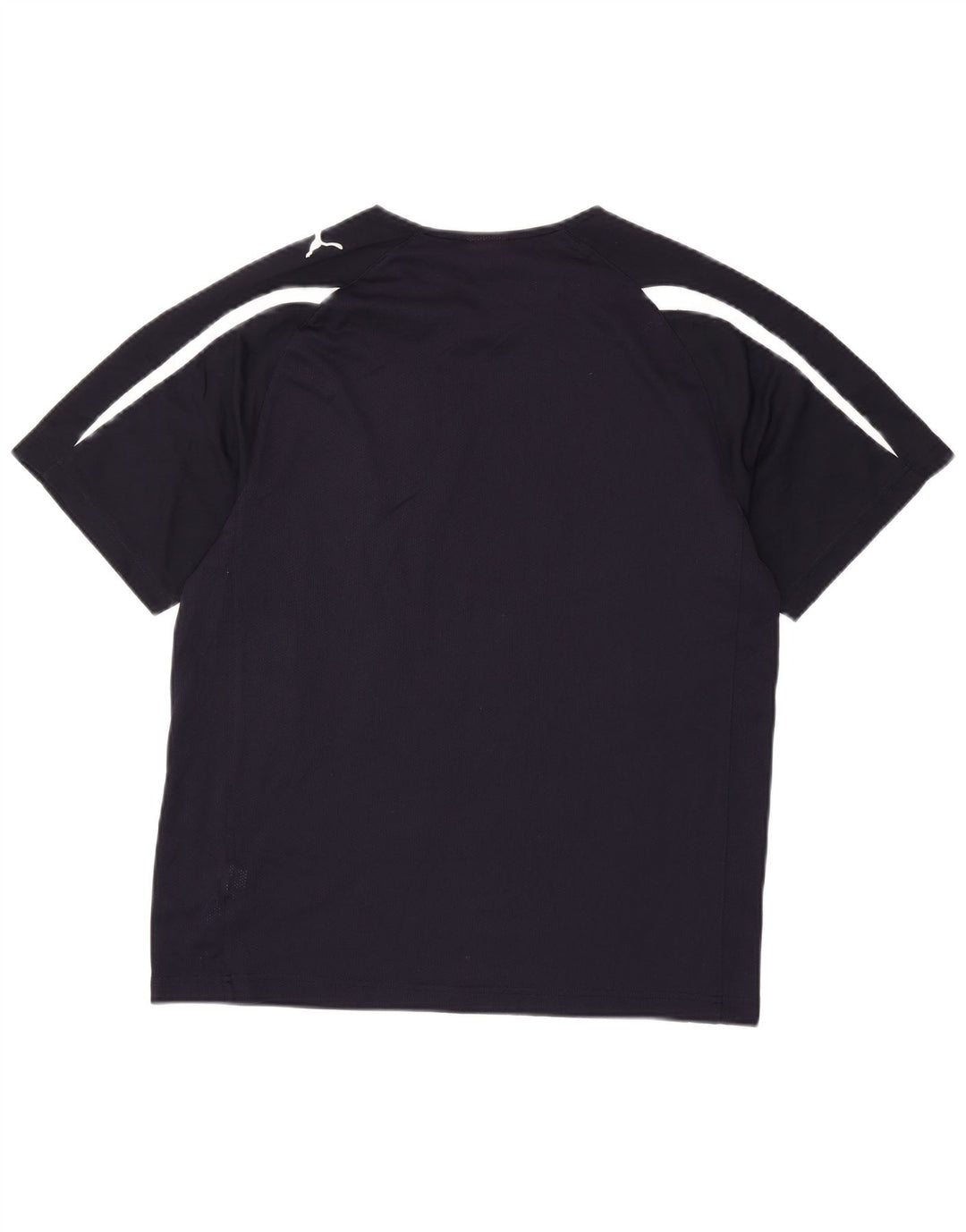 PUMA Herren Grafik-T-Shirt-Oberteil Mittelmarineblaues Farbblock-Polyester