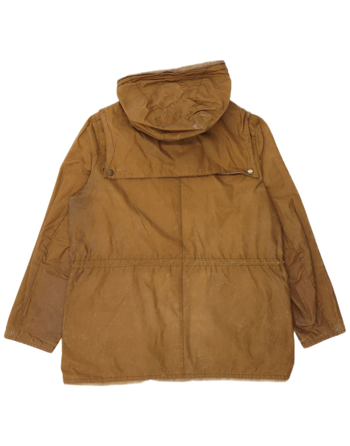 Barbour Damen-Jacke aus gewachster Baumwolle mit Kapuze, UK 14, Größe L, Braun