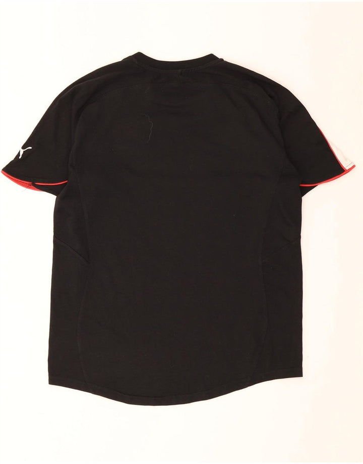 Puma Herren-T-Shirt mit Grafik, mittelgroß, Schwarz, Farbblock