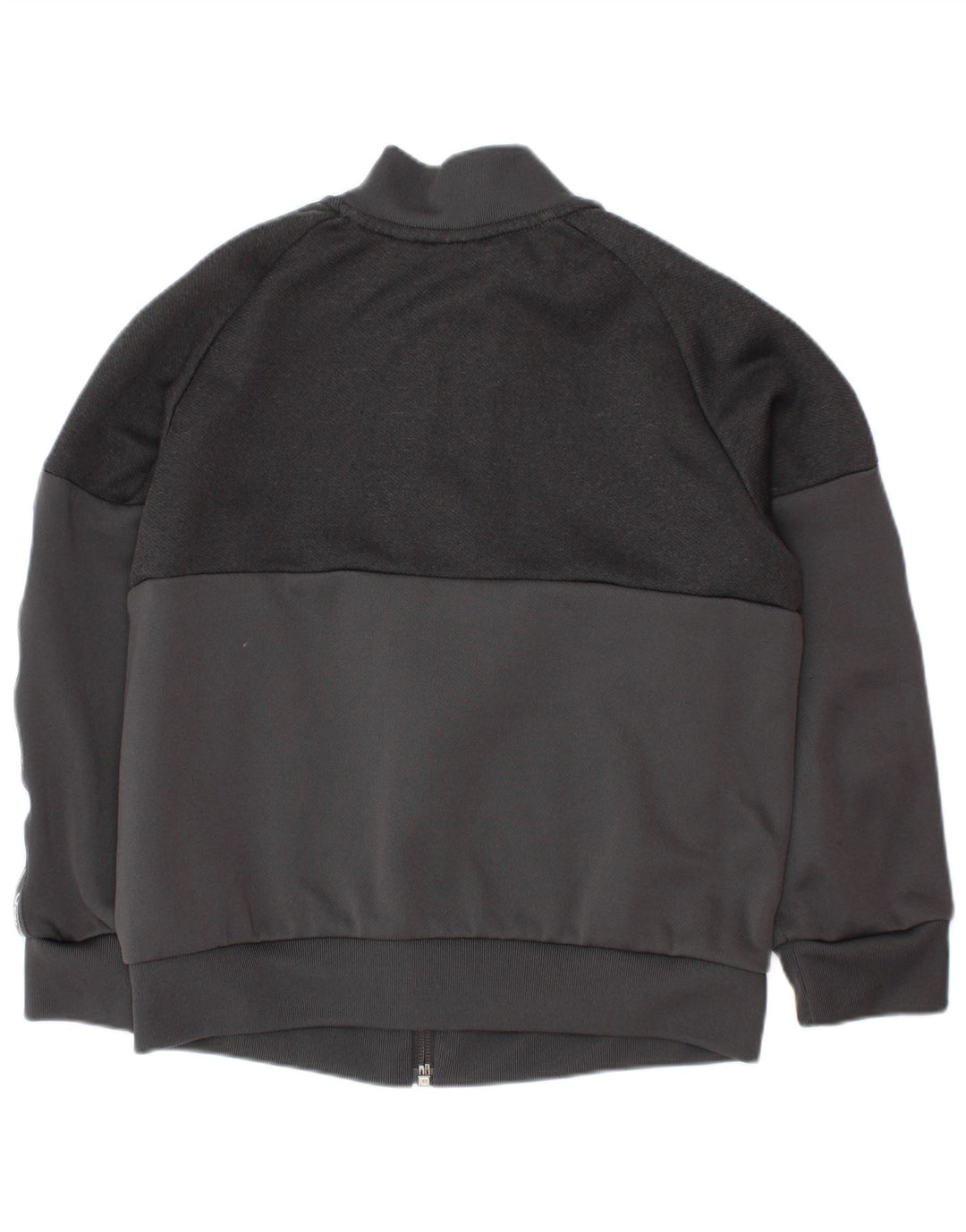 ADIDAS Jungen-Trainingsanzug mit grafischem Oberteil, 6–7 Jahre, graues Polyester