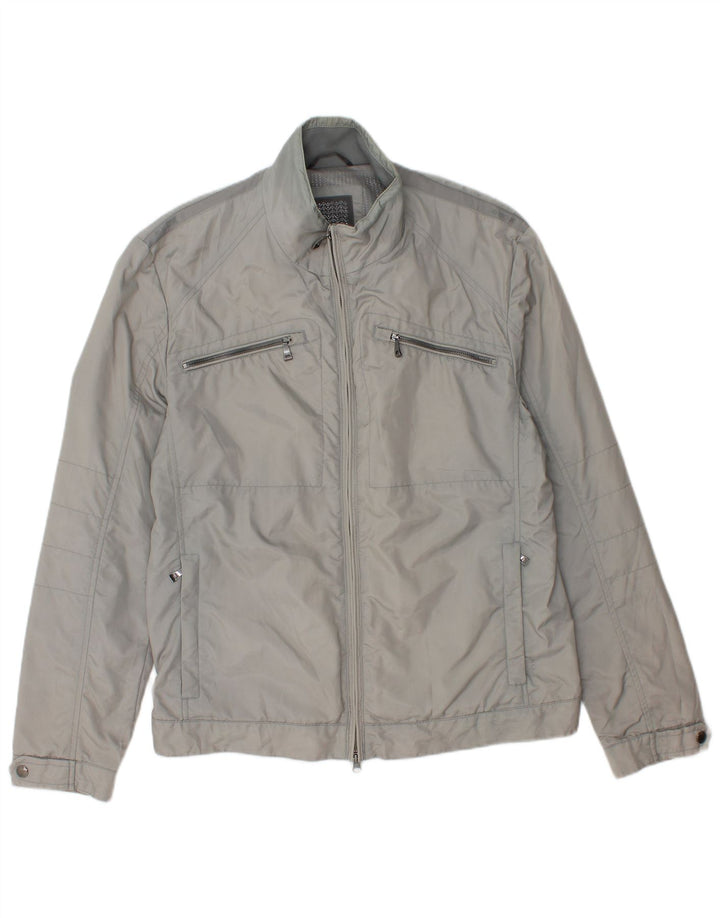 Geox Herren Utility Jacke UK 40 Large Grau Polyamid