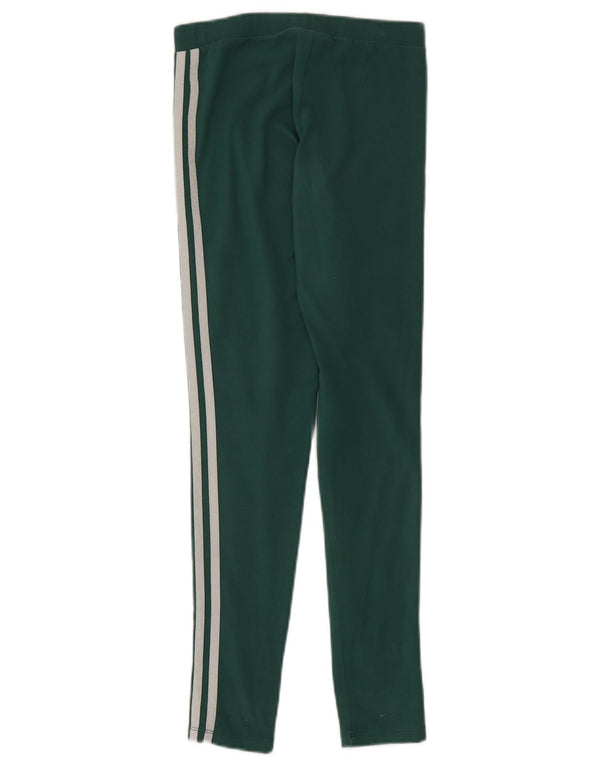 Adidas Damen Leggings UK 4 XS Grüne Baumwolle