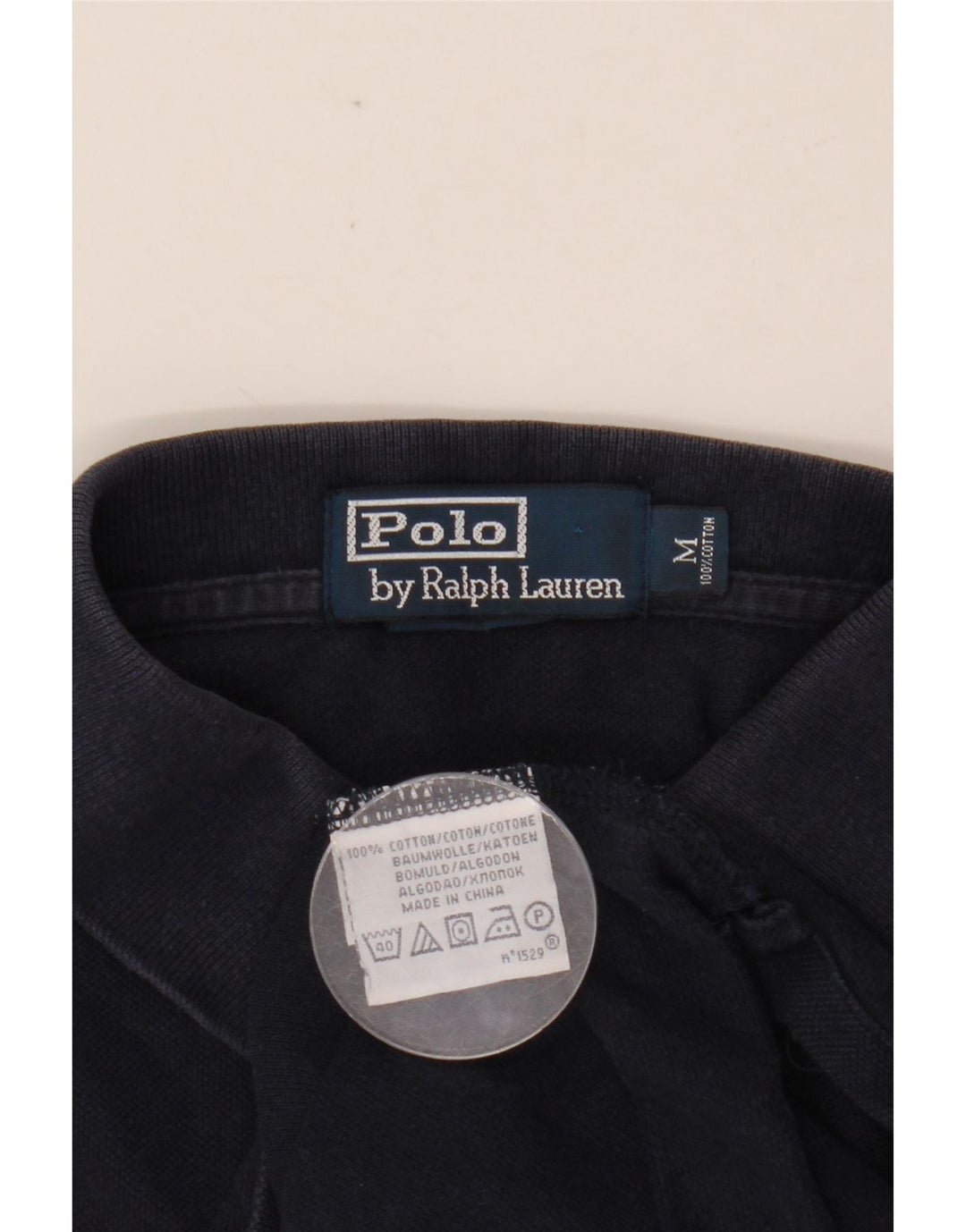 POLO RALPH LAUREN Herren-Poloshirt, mittelmarineblaue Baumwolle
