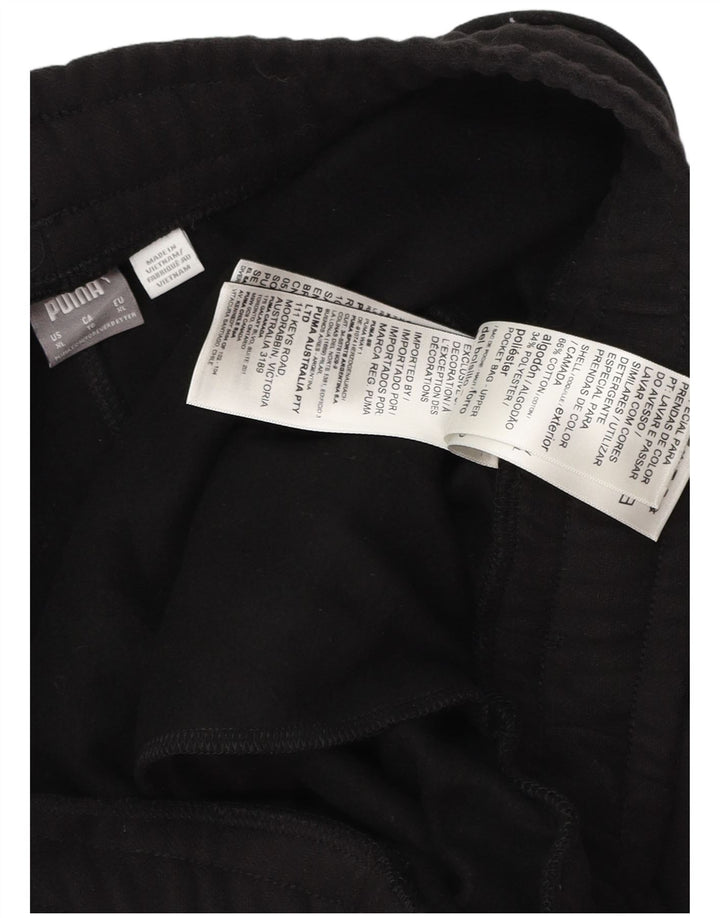 PUMA Damen Trainingshose Jogger UK 18 XL Schwarz Baumwolle