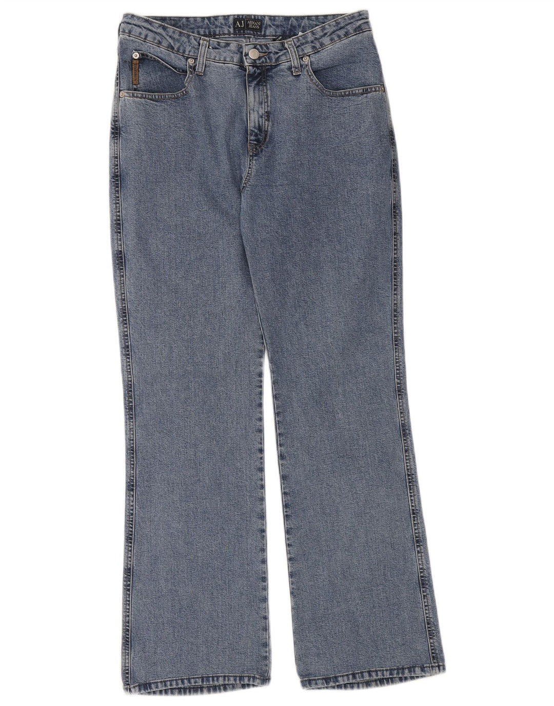 Armani Jeans Herren Bootcut Jeans W32 L30 Blaue Baumwolle