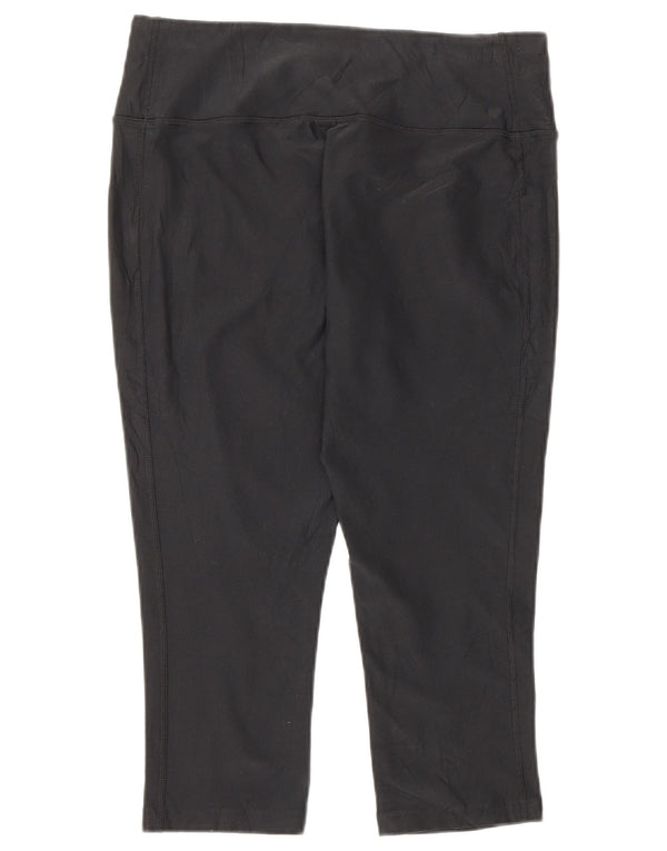Nike Damen Dri Fit Capri Leggings UK 12 Medium Schwarz Polyester