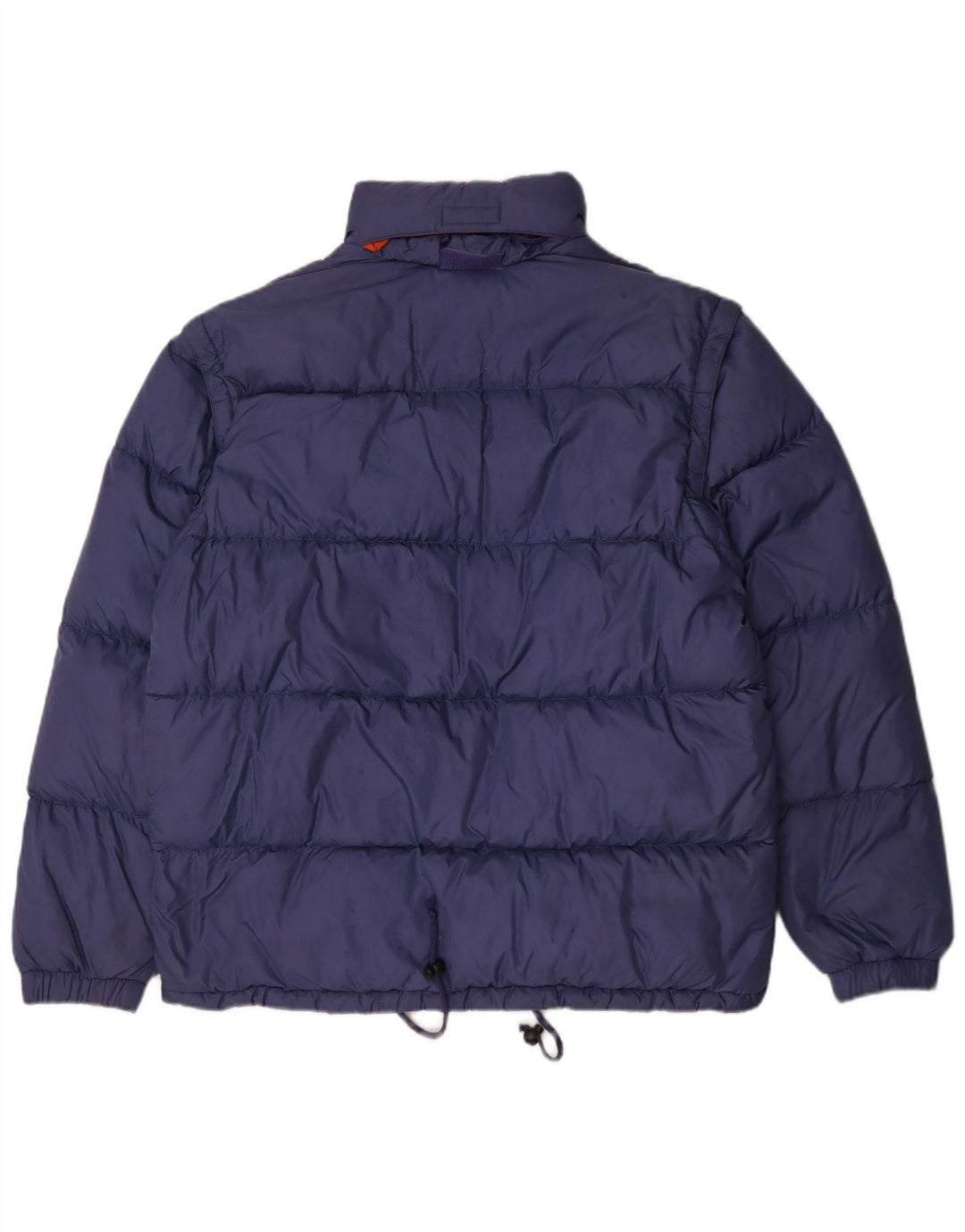 Sergio Tacchini Wattierte Herrenjacke mit Kapuze, UK 40, Größe L, Blau, Polyamid