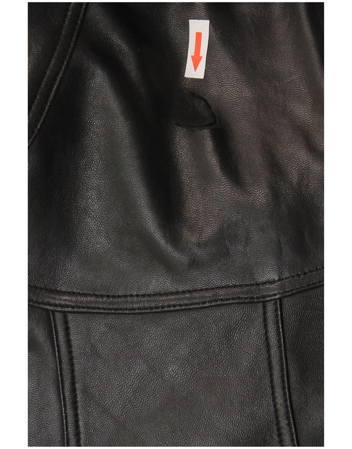 Canda Herren Lederjacke UK 40 Großes schwarzes Leder