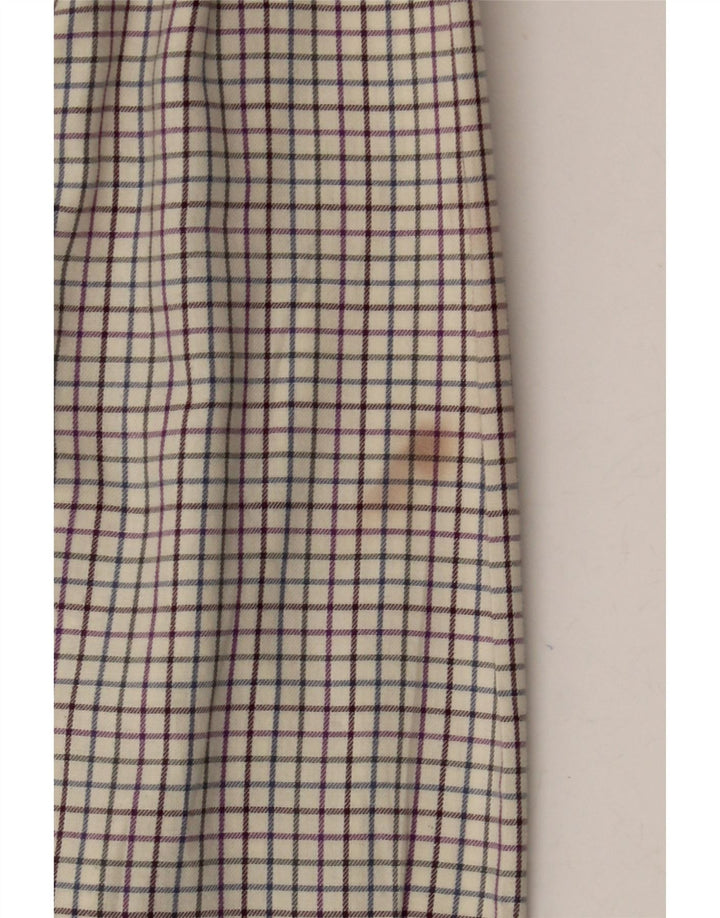 Barbour Herrenhemd XL, cremefarben, kariert, Baumwolle