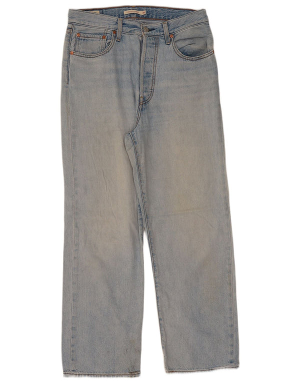 Levi's Damen Ribcage Straight Jeans W30 L29 Blaue Baumwolle
