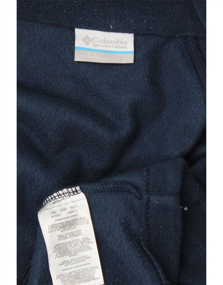 Columbia Herren Fleecejacke UK 40 Large Marineblau Polyester