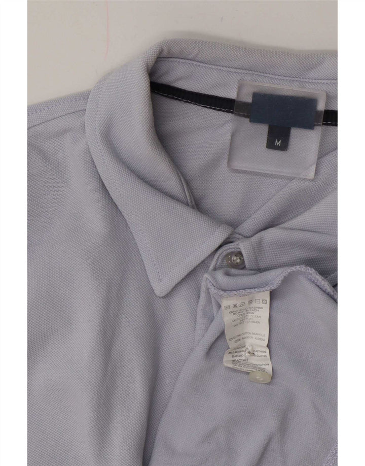 Trussardi Jeans Herren-Poloshirt aus mittelblauer Baumwolle