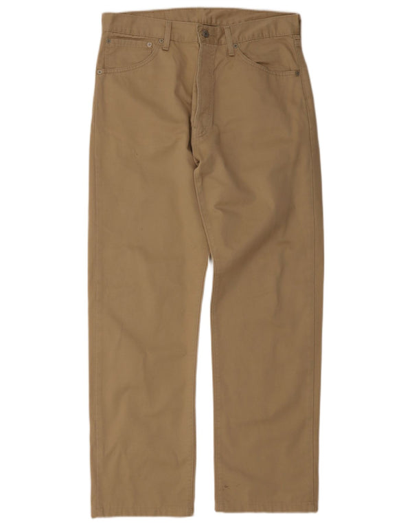 Levi's Herren 551 Straight Casual Hose W34 L30 Beige Baumwolle