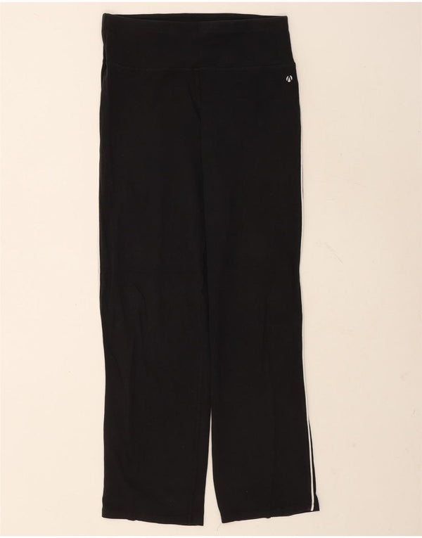 Marks & Spencer Damen-Trainingshose, UK-Größe 12, mittelschwarz, Baumwolle
