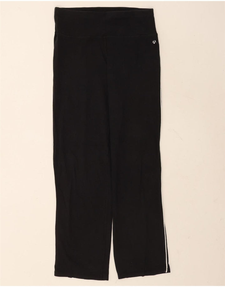 Marks & Spencer Damen-Trainingshose, UK-Größe 12, mittelschwarz, Baumwolle