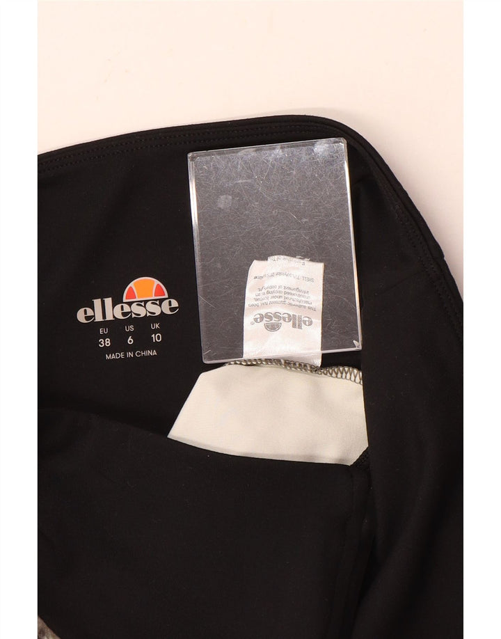 Ellesse Damen Leggings UK 10 Small Grün Camouflage Polyester