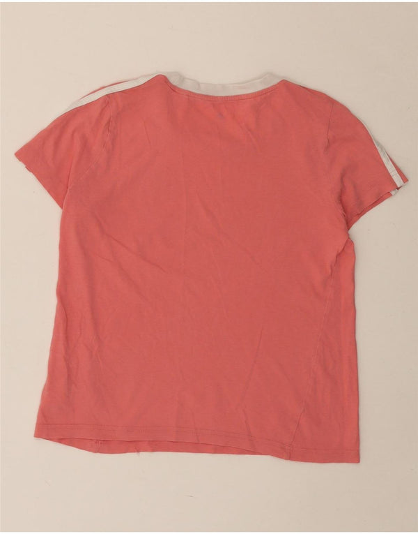 ADIDAS T-Shirt für Mädchen, 11–12 Jahre, rosa, Colourblock-Baumwolle