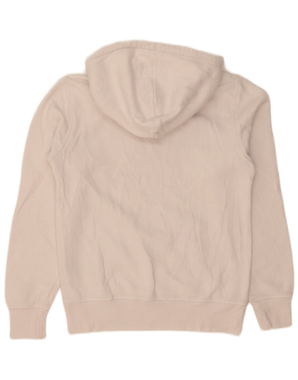 Champion Womens Graphic Hoodie Pullover UK 10 Small Weiße Baumwolle