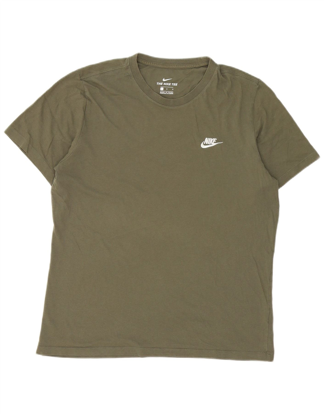Nike Herren T-Shirt Top Large Khaki Baumwolle