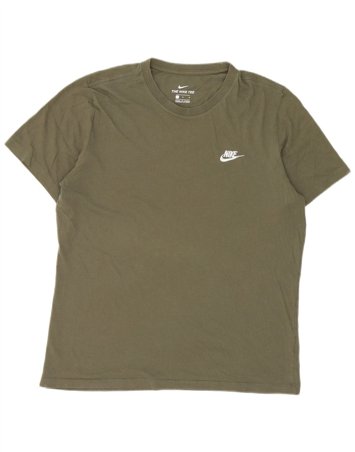 Nike Herren T-Shirt Top Large Khaki Baumwolle