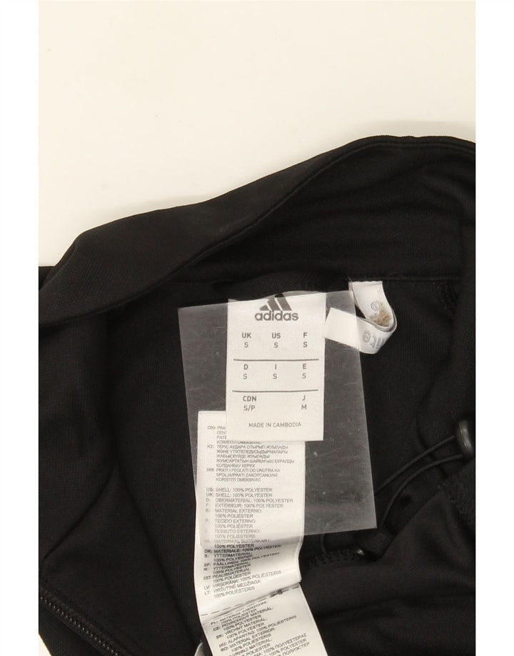 Adidas Herren Climalite Trainingsanzug Top Jacke Small Schwarz Polyester