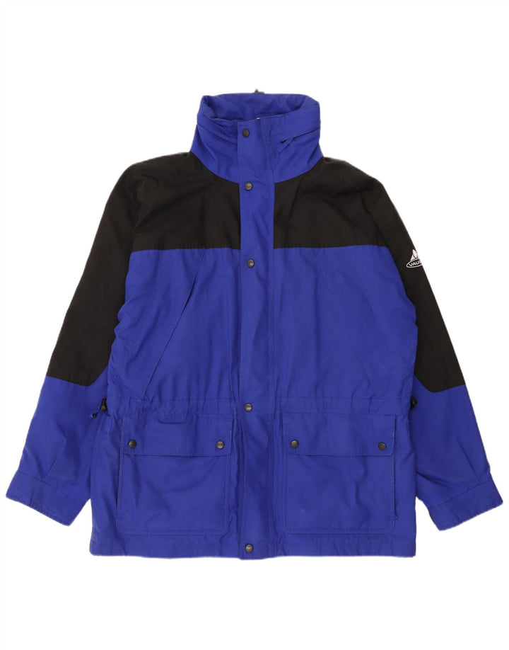 Vaude Herren Windjacke UK 38 Mittelblaues Colourblock-Polyester