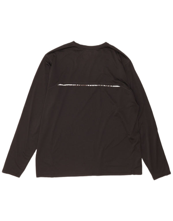 New Balance Herren Top Langarm XL Schwarz Polyester