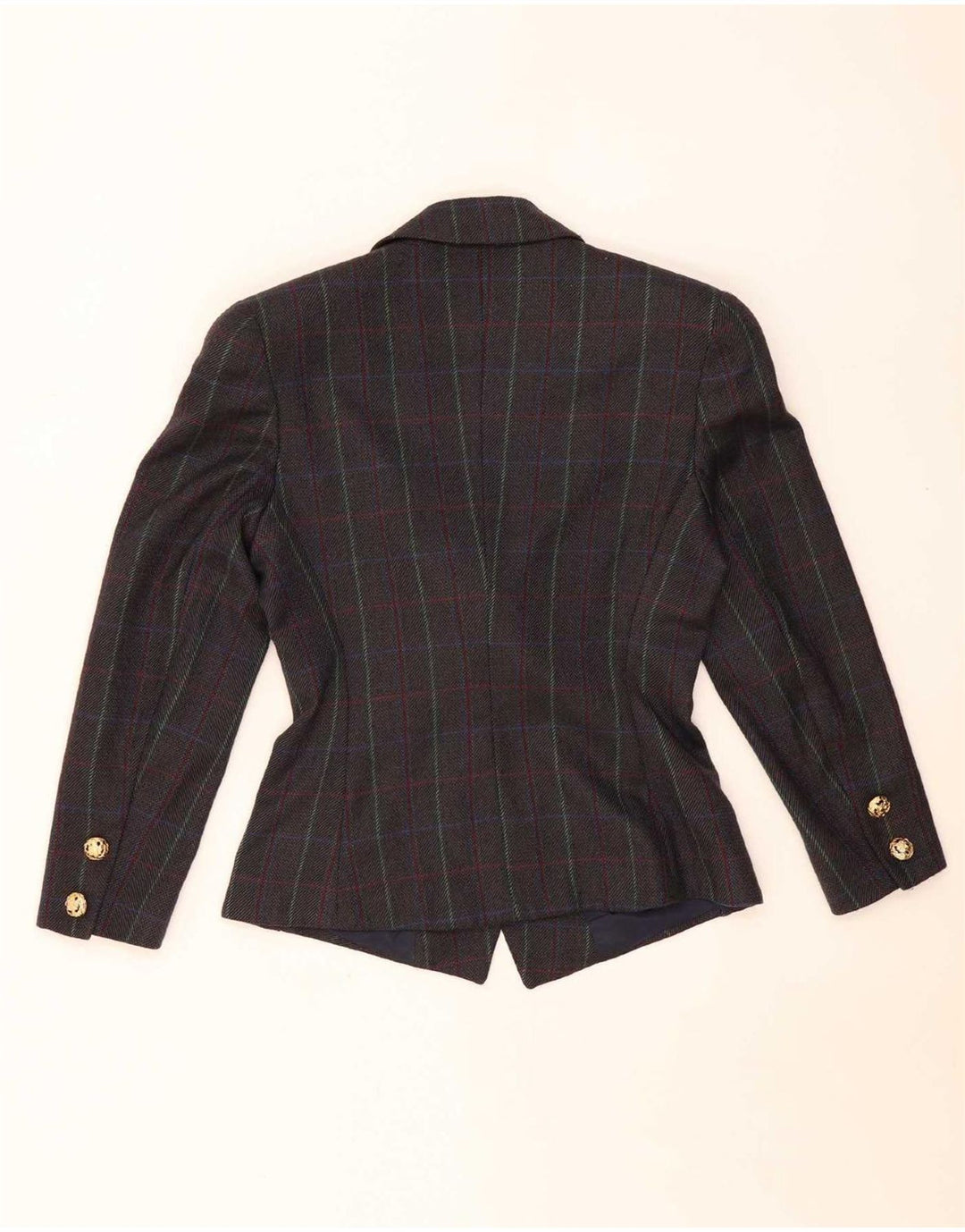 Vintage Damen 2-teiliges Rockset IT 42 Medium W26 Braun kariert